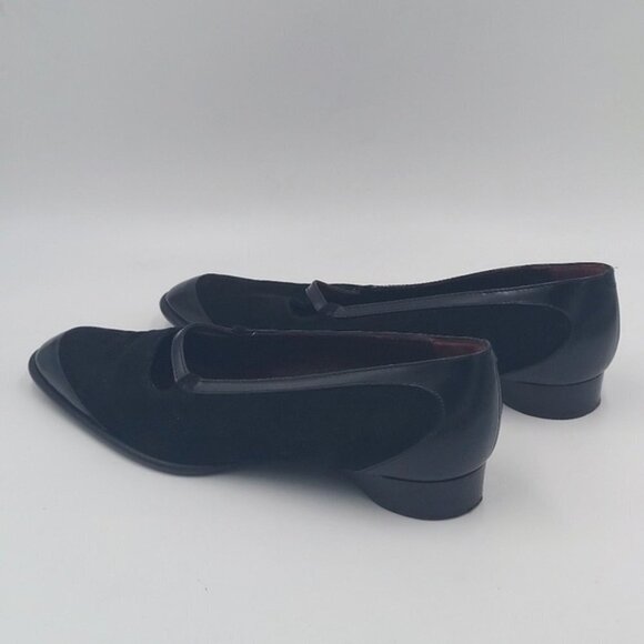 TODS Women's black Suede Leather Mary Jane Flat Loafers. 37.5. - Picture 6 of 7